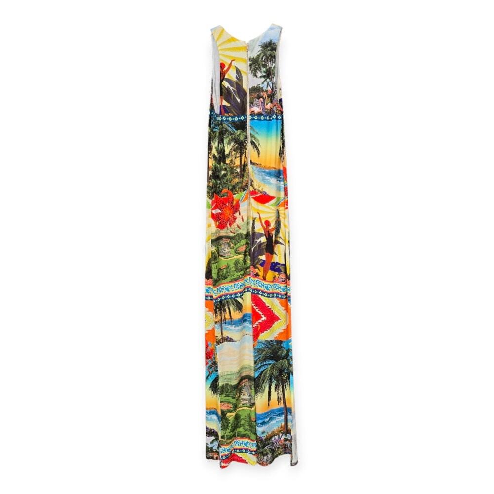 Alice + Olivia Pania Racerback Maxi Dress in Island Dreams‎ Size 6 New With Tags - Picture 6 of 9